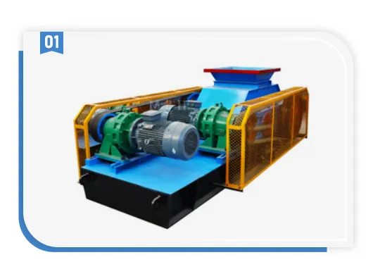 Croineur à double rouleau à haute efficacité pour l'exploitation d'équipement de concassage minéral de construction en acier durable