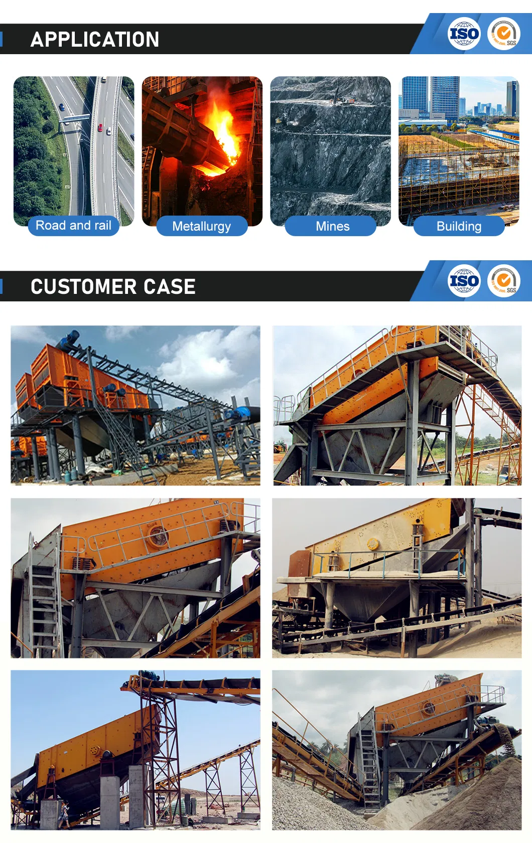 High-Efficiency Vibrating Screen for Crushed Silica Sand Production Durable Mining Equipment with ISO Certification 
