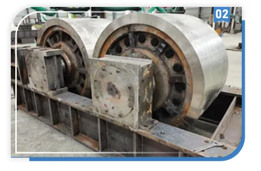 Croineur à double rouleau à haute efficacité pour l'exploitation d'équipement de concassage minéral de construction en acier durable