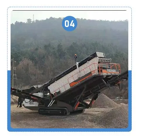 Stable Driving Construction Faste Crawler Crusher