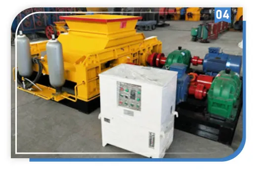 Croineur à double rouleau à haute efficacité pour l'exploitation d'équipement de concassage minéral de construction en acier durable